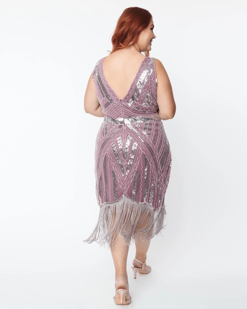 Metallic flapper dress sales